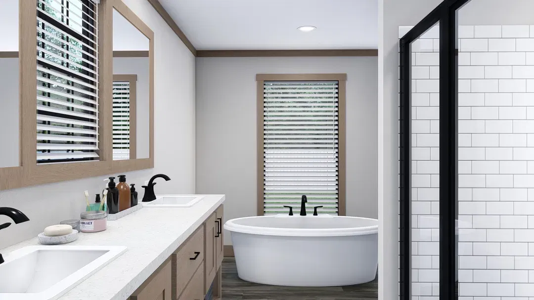 The tinsley bathroom home features