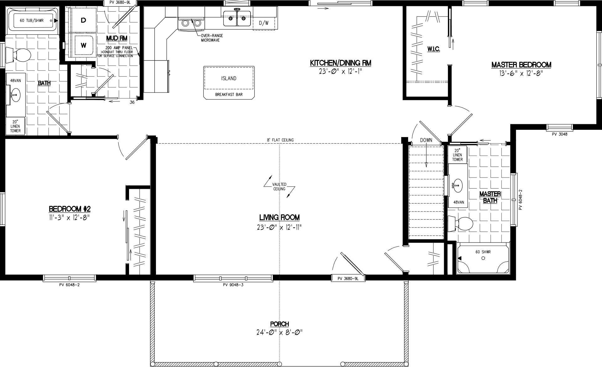 Alpine 2648 floor plan home features