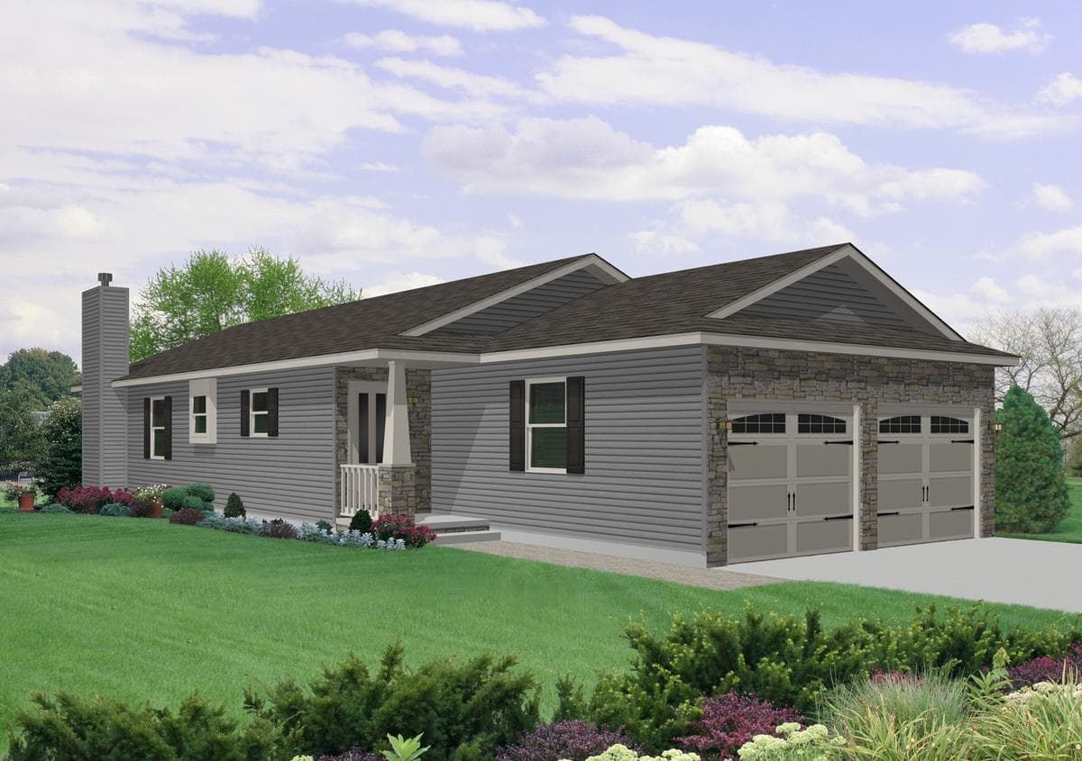 Livingston hero, elevation, and exterior home features