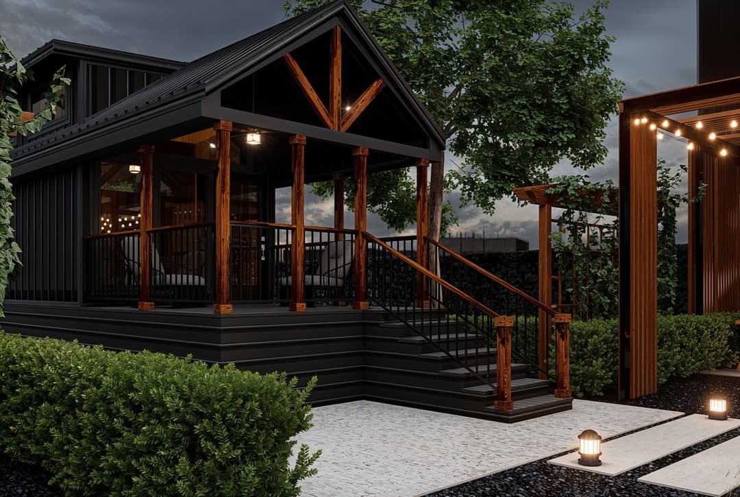 Barn owl hero and exterior home features