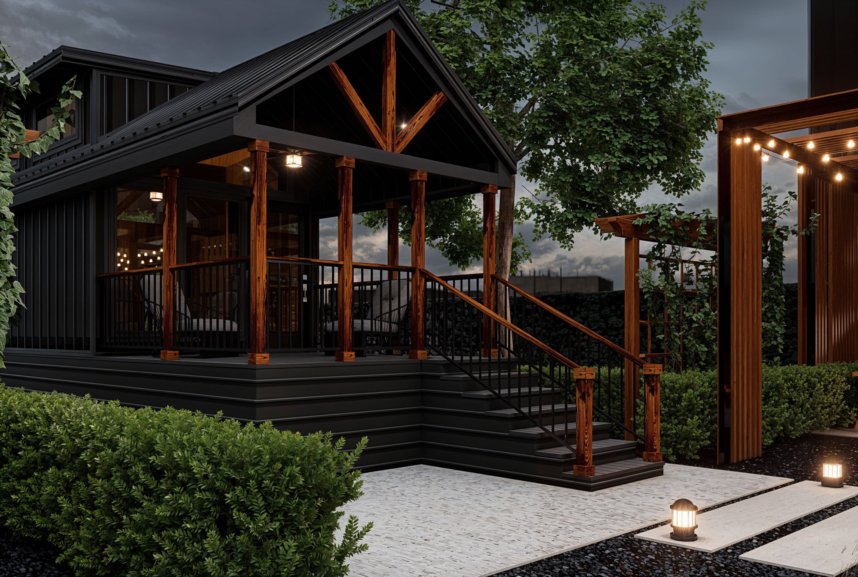 Barn owl hero and exterior home features