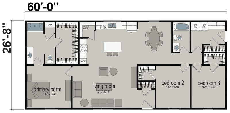 Ne-614 floor plan and hero home features