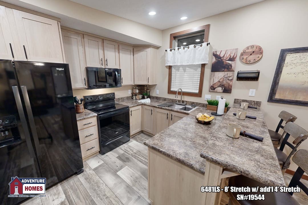 6481ls (8’ stretch) kitchen home features