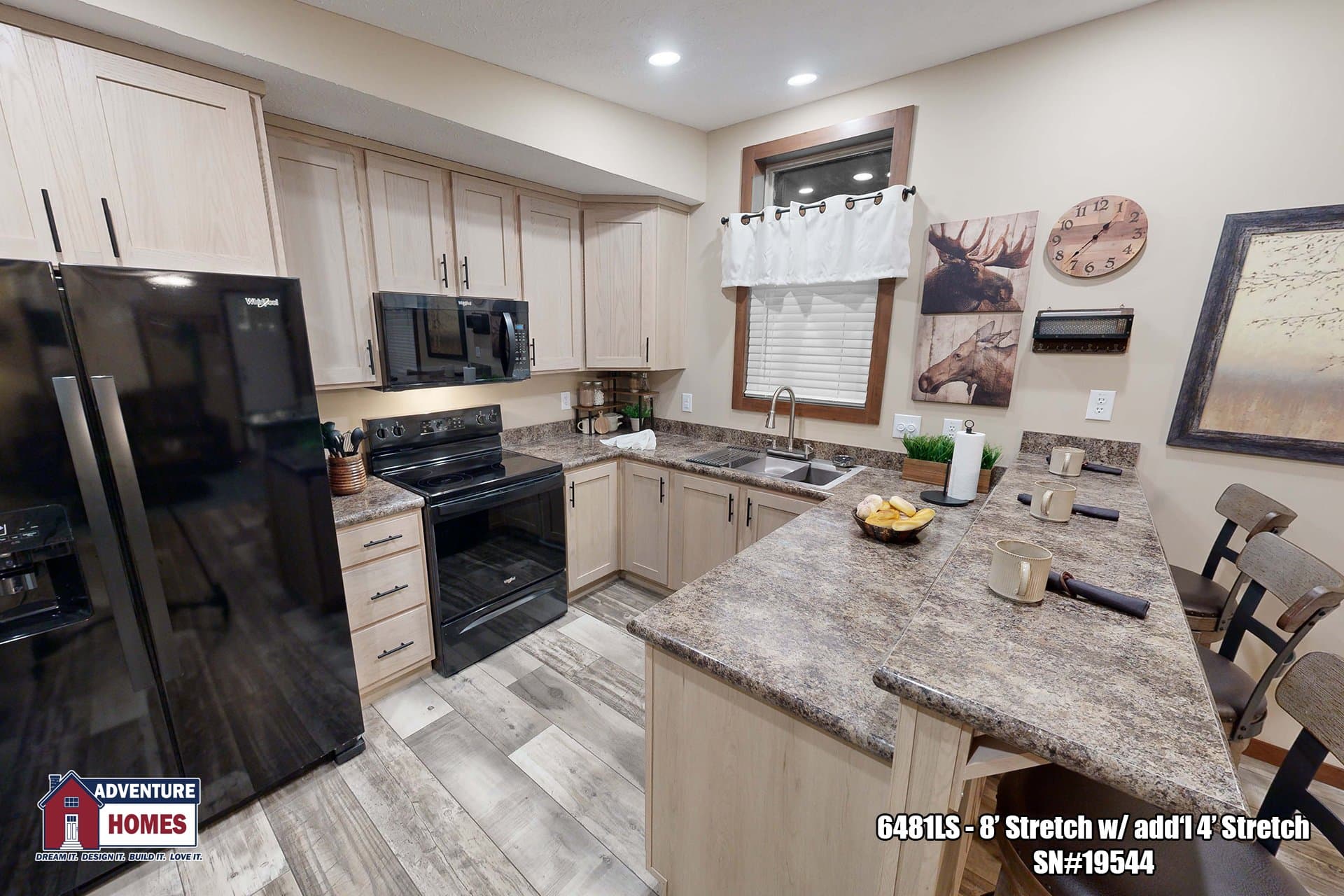 6481ls (8’ stretch) kitchen home features