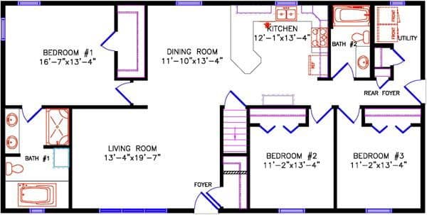 Limited 5116 floor plan home features