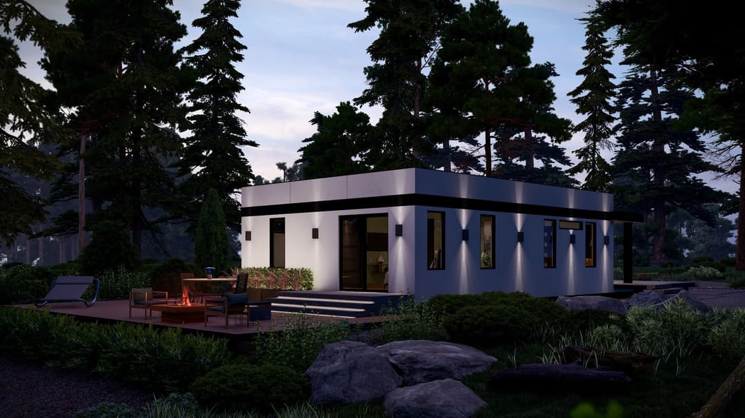 Model 27 exterior home features