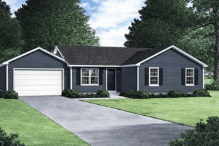 Berkshire elevation and exterior home features