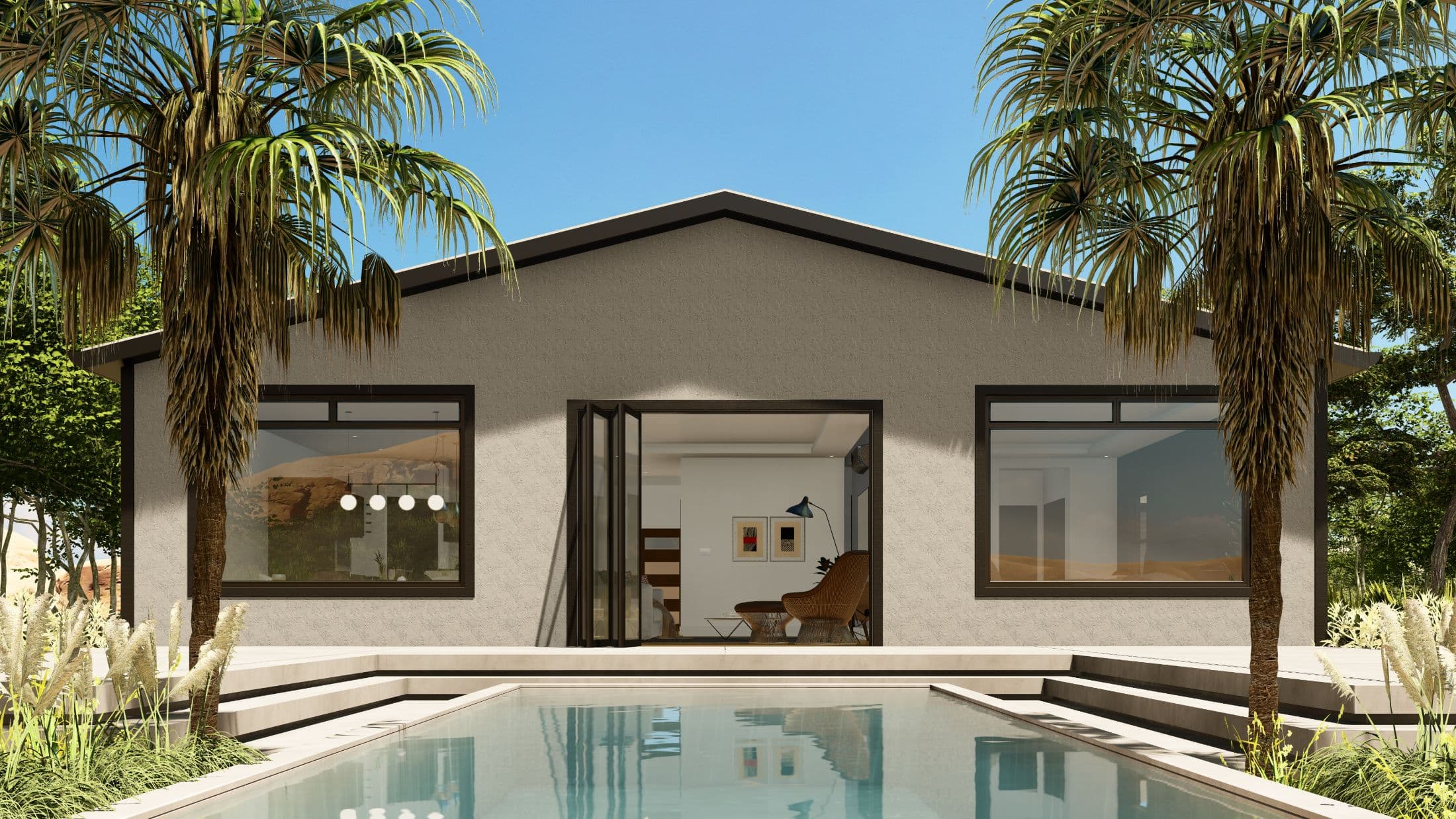 Model 7 exterior home features