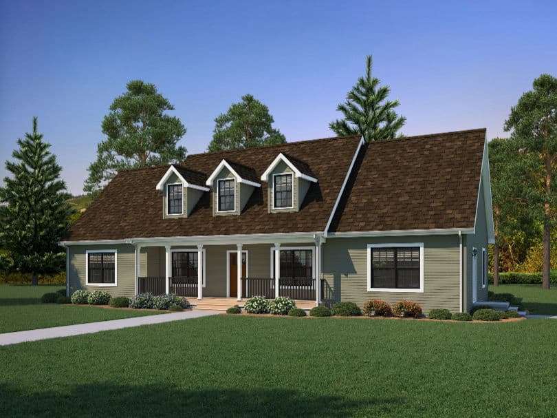 Saddleworth 42644a hero, elevation, and exterior home features