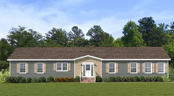 Calhoun hero, elevation, and exterior home features