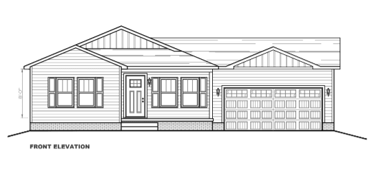 Magnolia r elevation and exterior home features