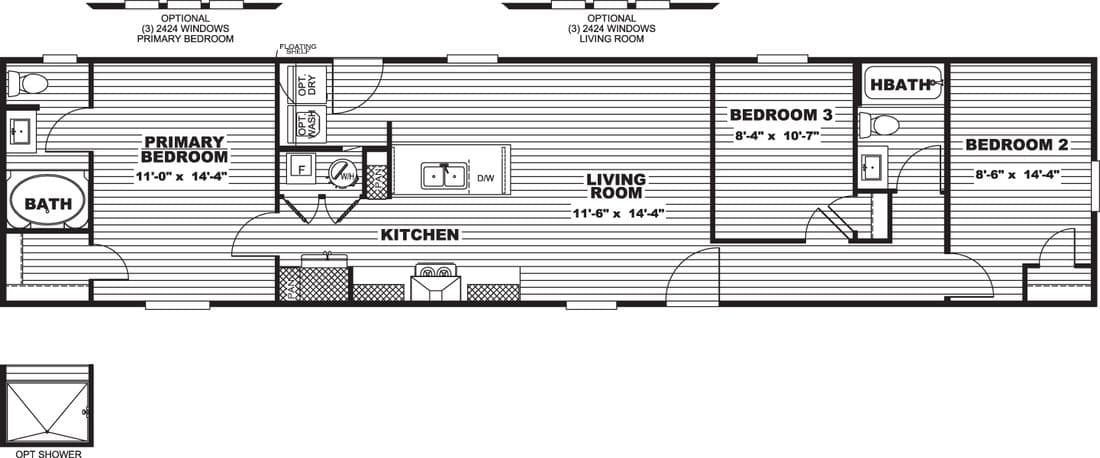 Clark floor plan home features