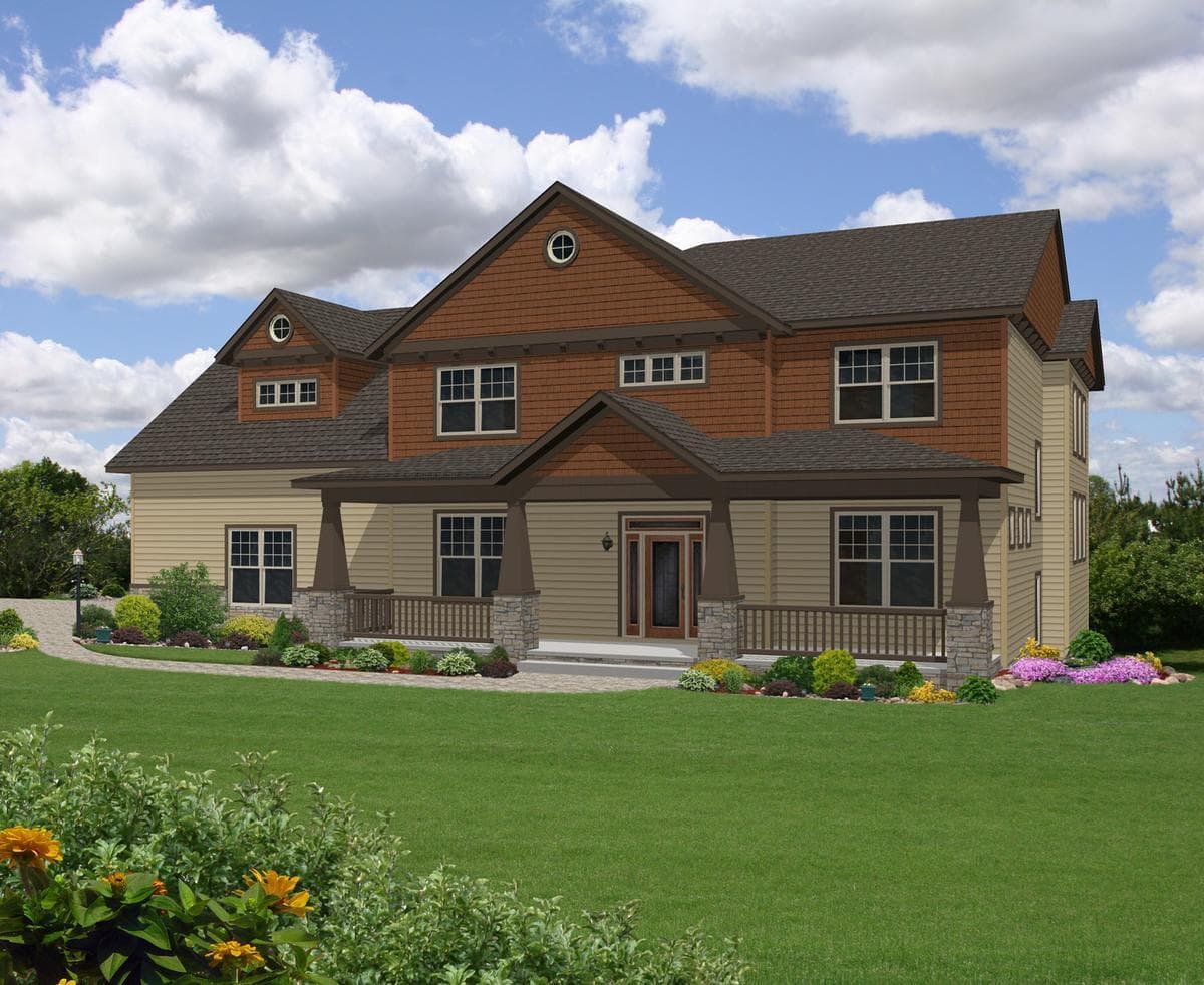 Orchard hills hero, elevation, and exterior home features