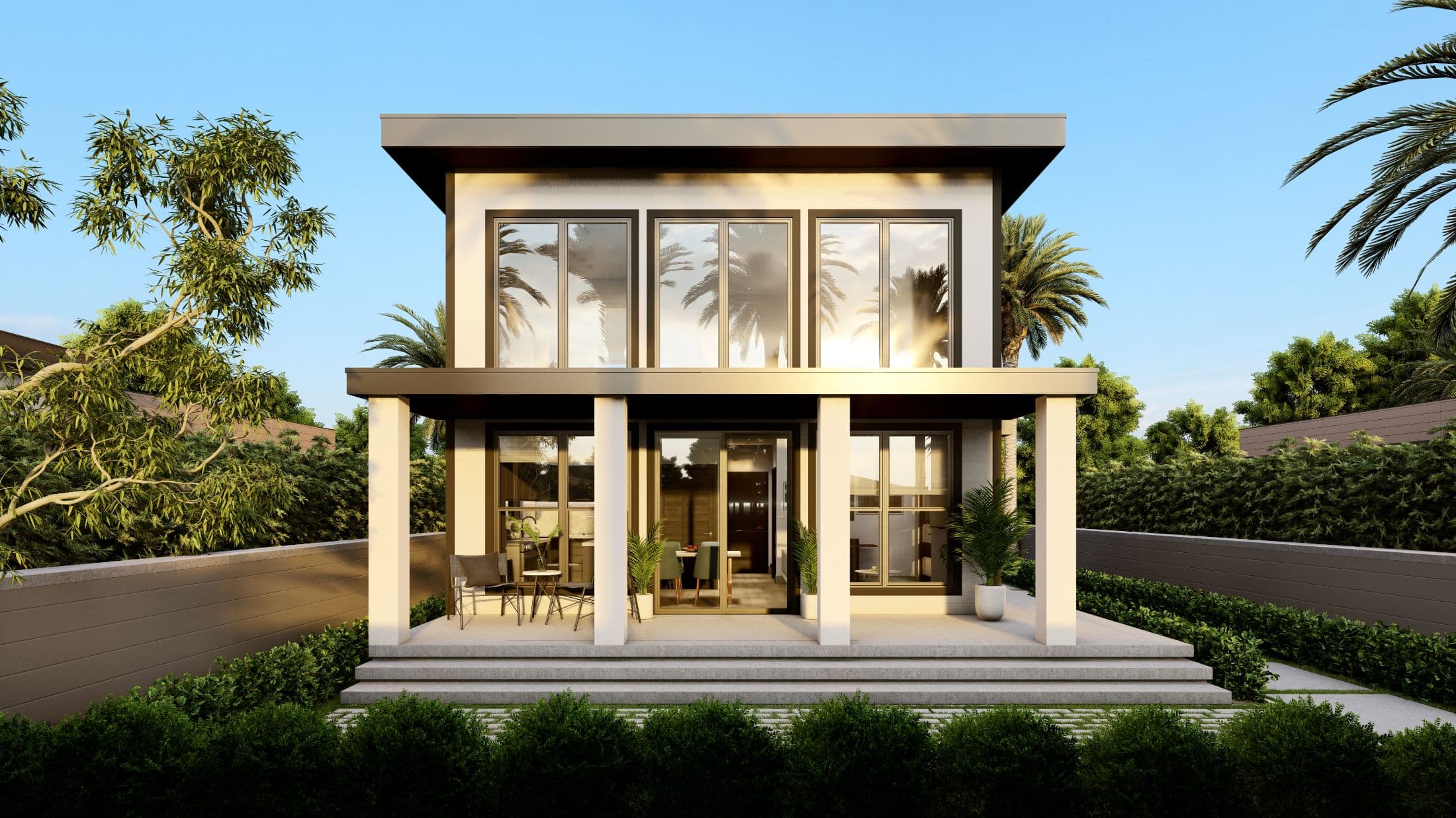 Model 6 exterior home features