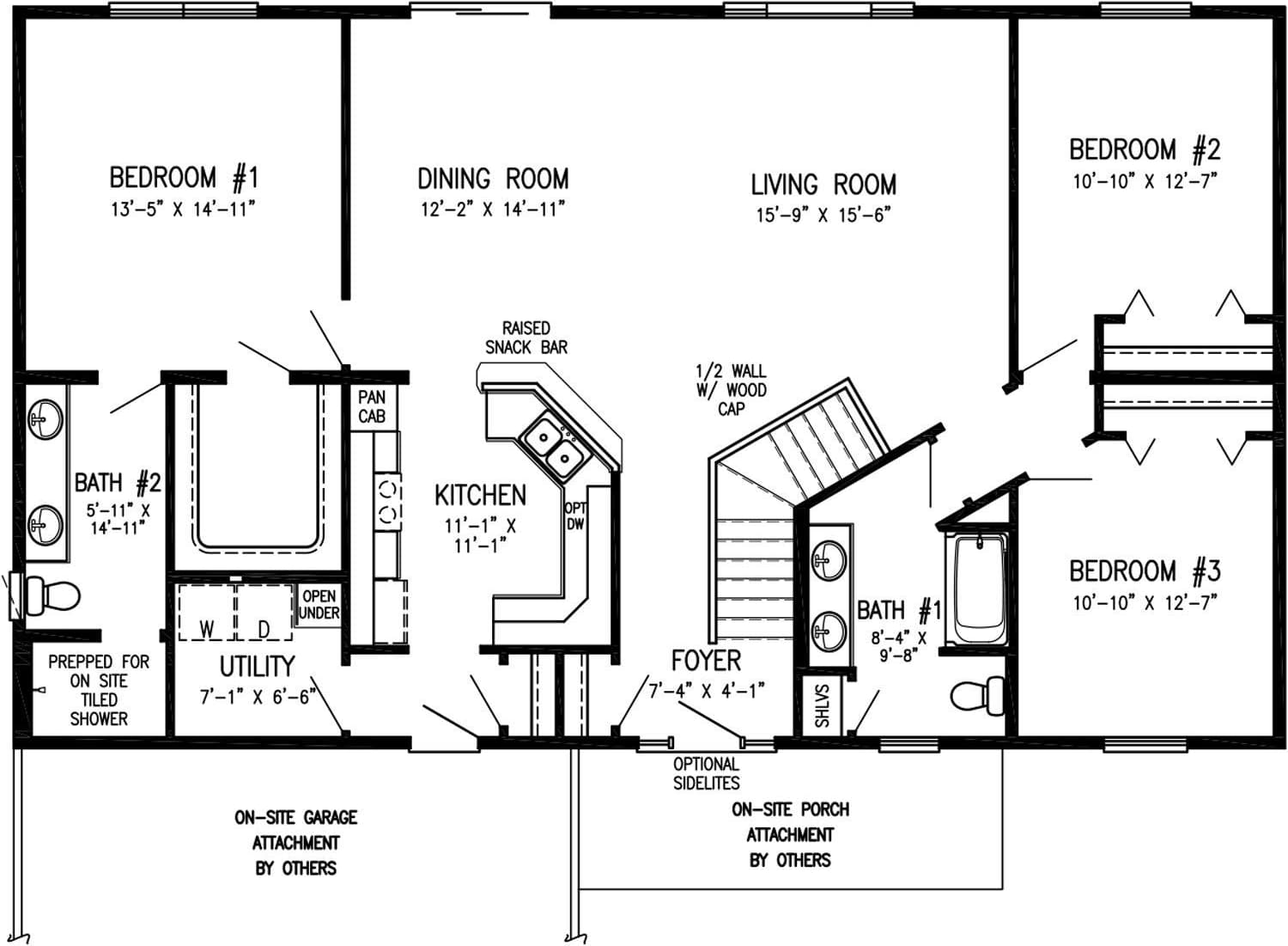 Belmont floor plan home features