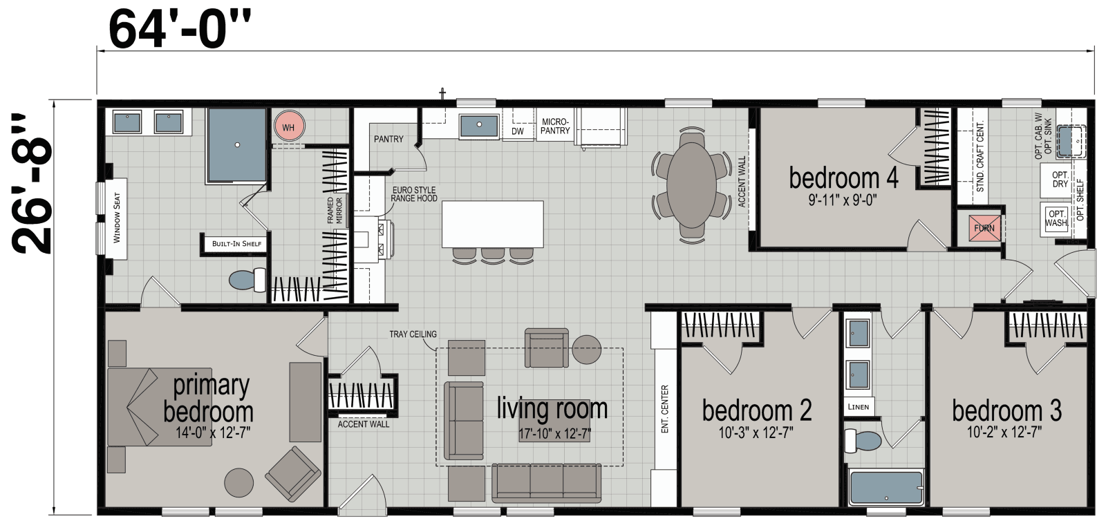East point - elevate 64 floor plan home features