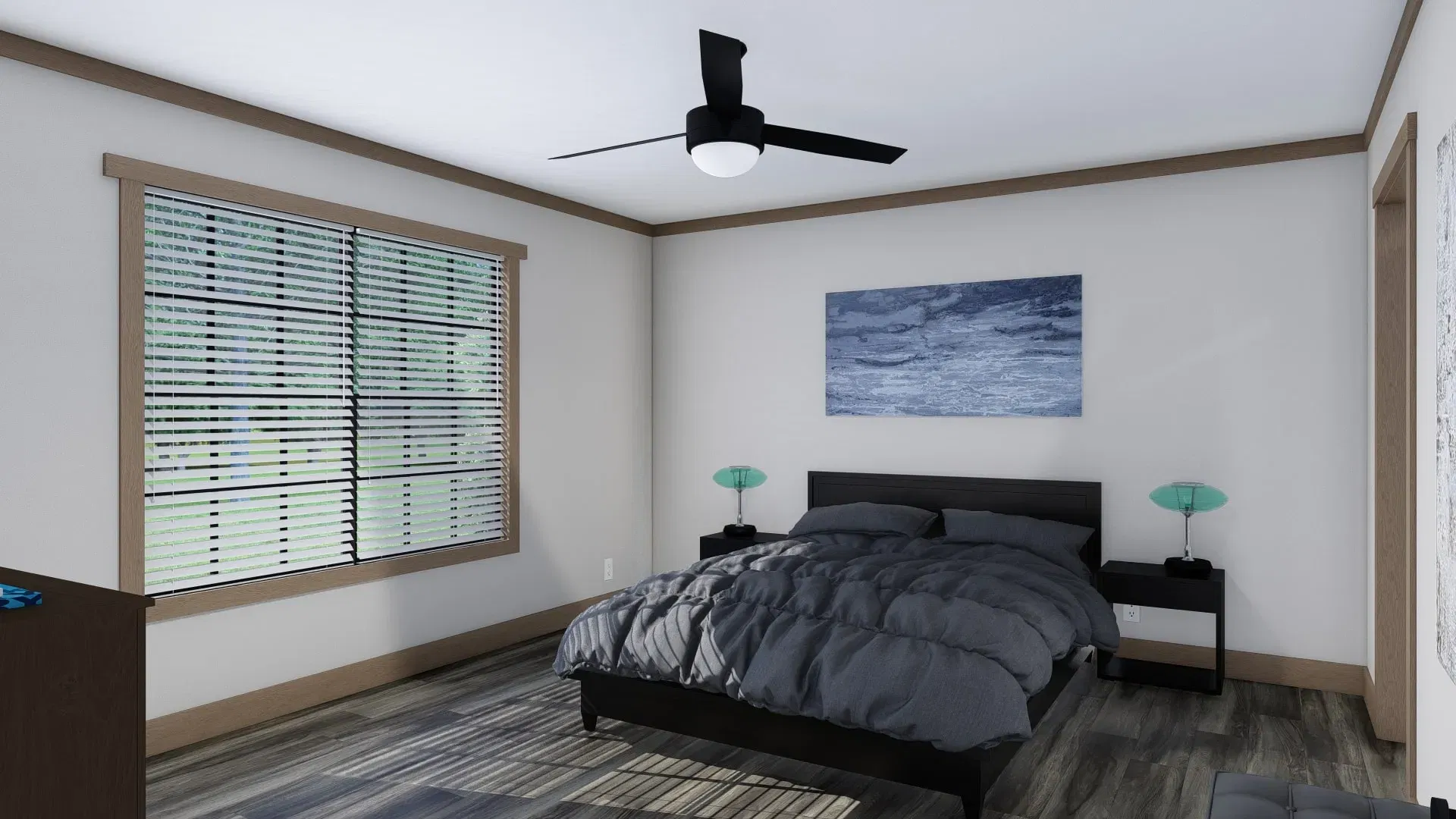 The loralei bedroom home features