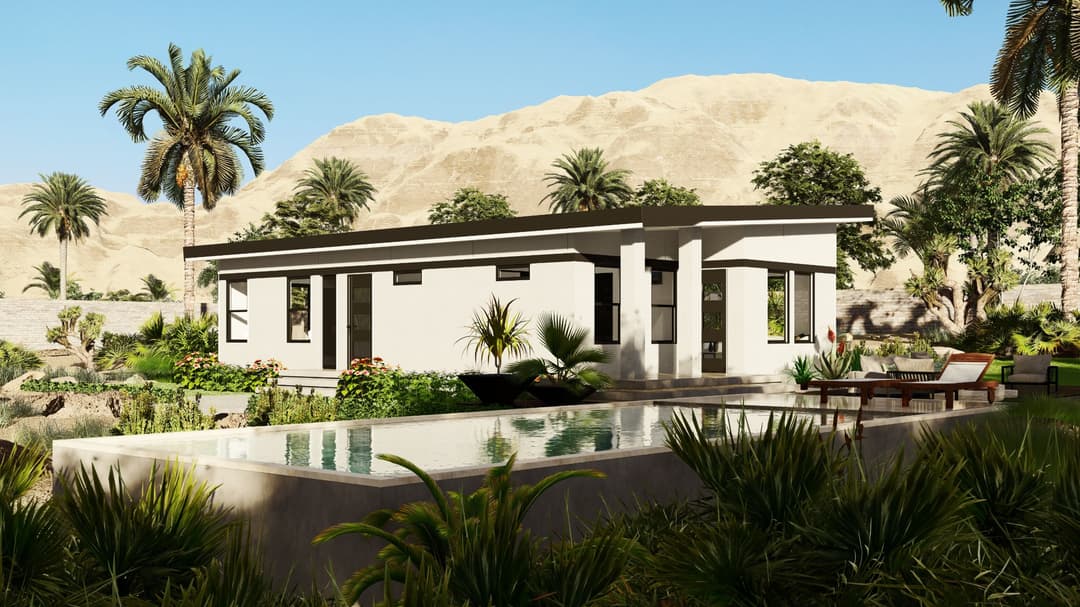 Model 26 exterior home features