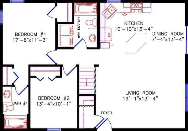 Cavalier 5075 floor plan home features