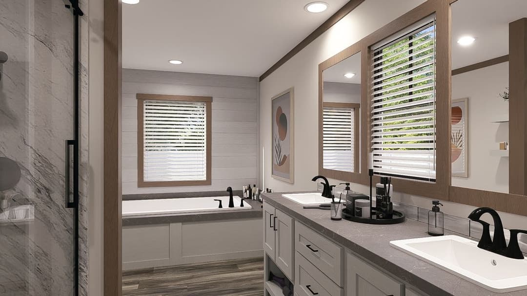 Sawyer elite bathroom home features