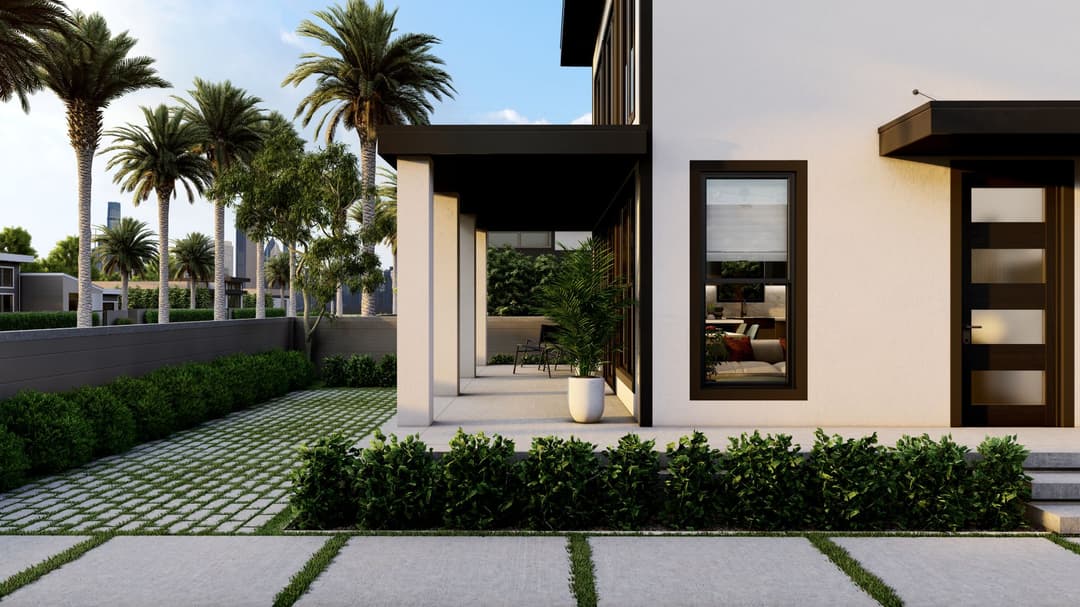 Model 6 exterior home features