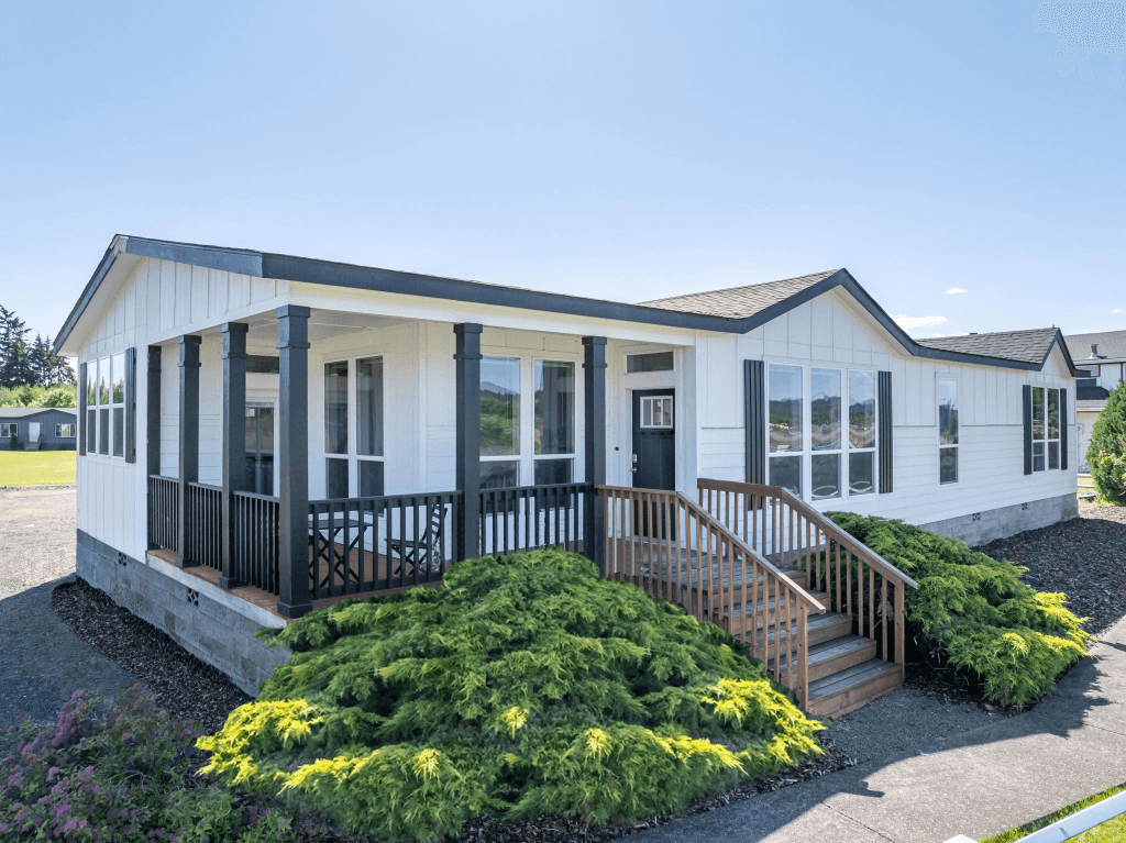 The ranch house 30683r elevation and exterior home features