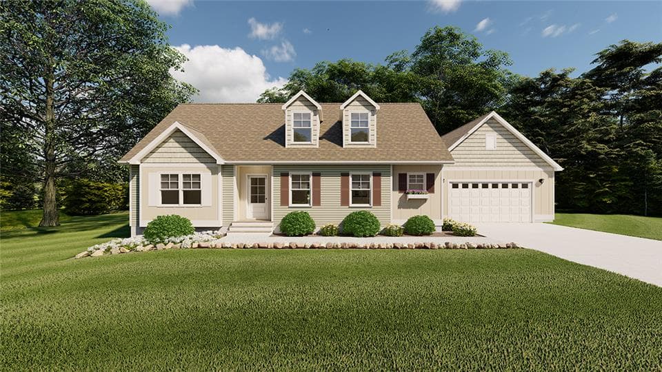 Legrand cape cod 2088 hero, elevation, and exterior home features