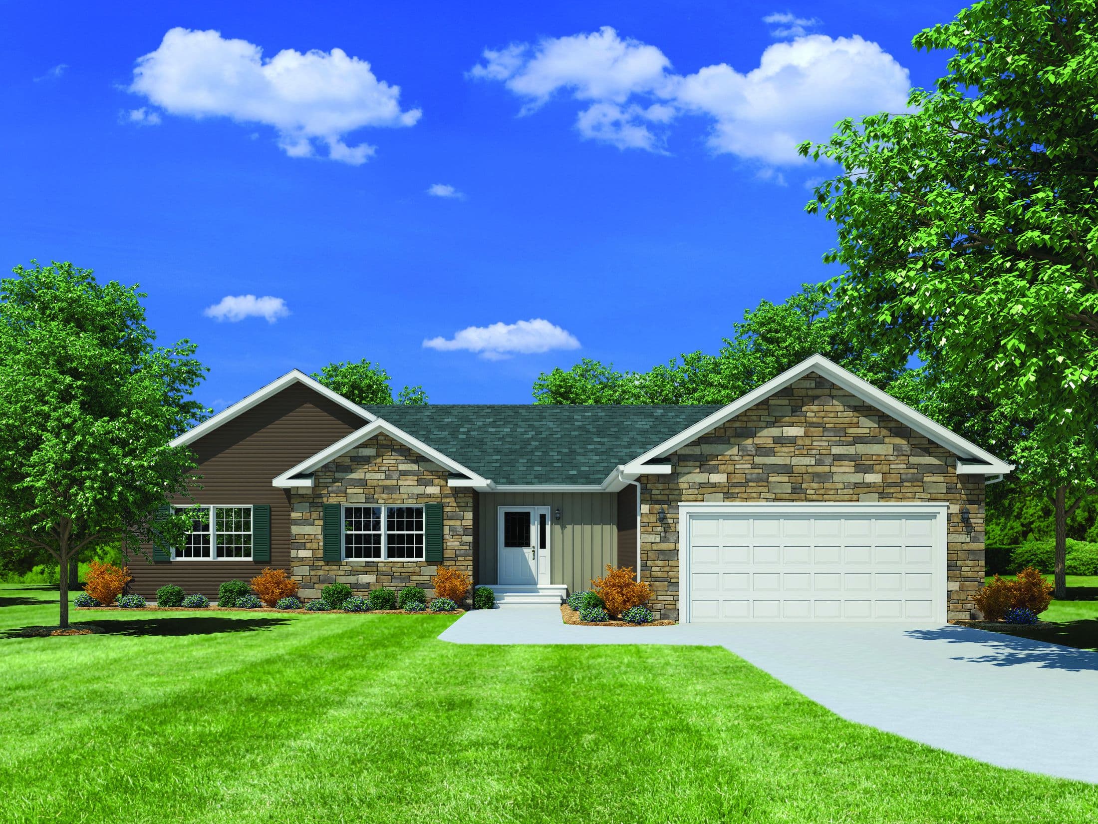 Danbury iii hero, elevation, and exterior home features