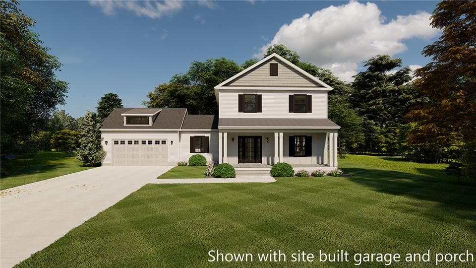 Mayfield hero, elevation, and exterior home features