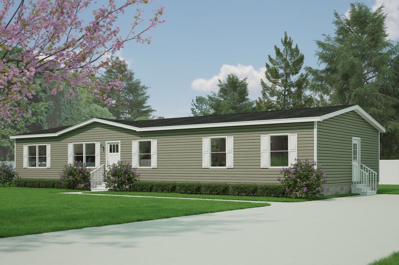 Ultra flex 28x68 4br - 29upf28684ah hero, elevation, and exterior home features