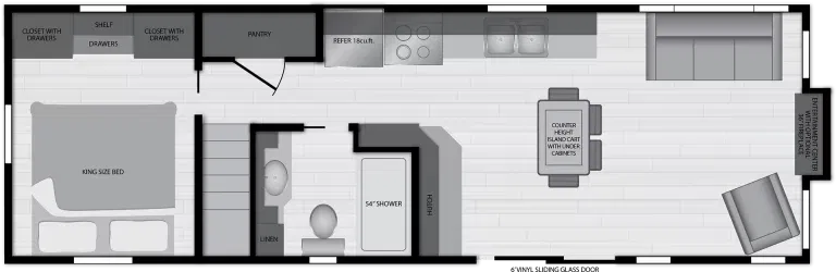 Island 5065 floor plan home features