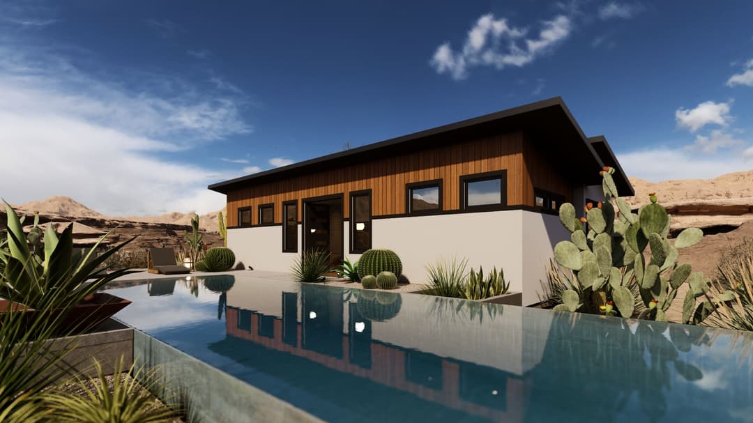 Model 25 exterior home features