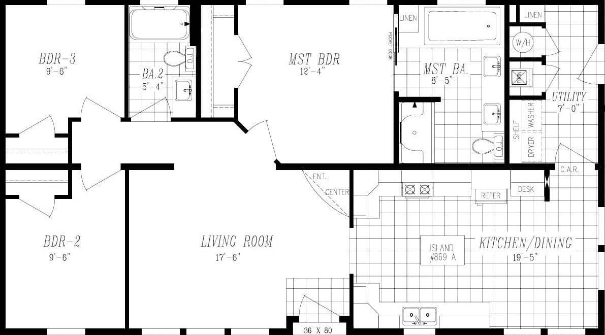 Marlette special 2848 floor plan home features