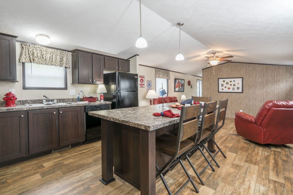 Astro creations singlewide 1a2025-v kitchen home features