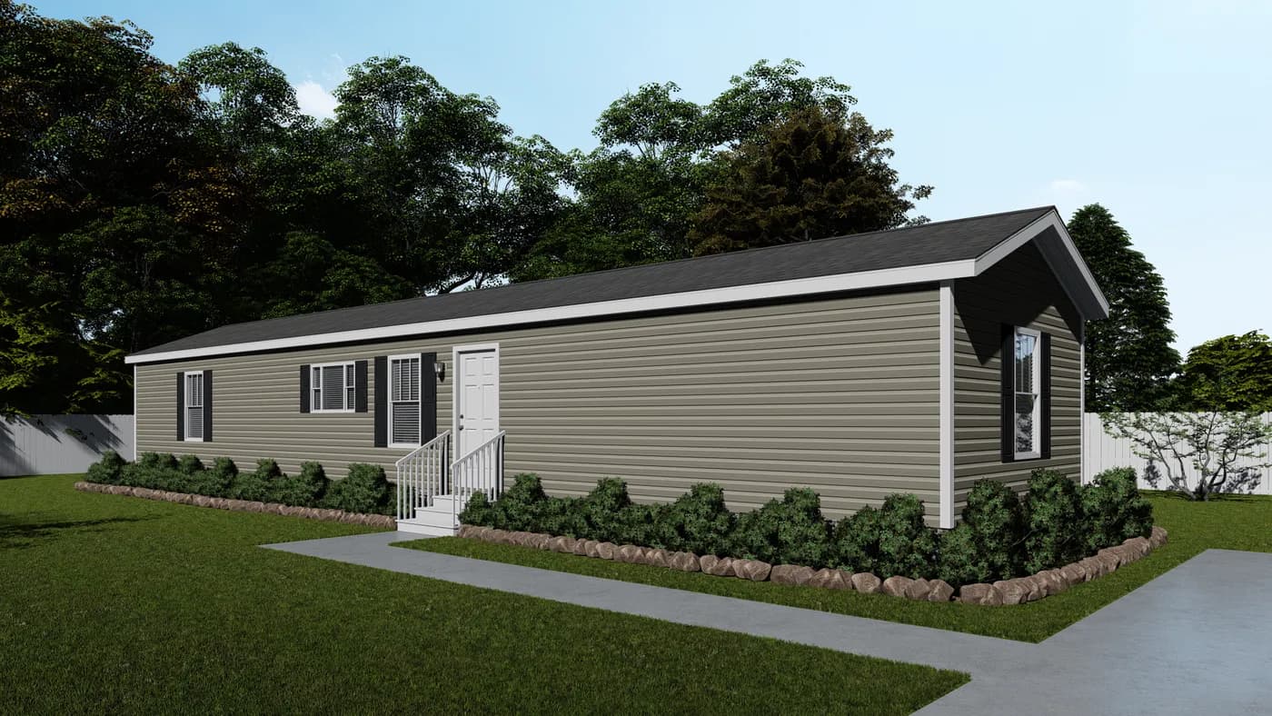 Hatteras hero, elevation, and exterior home features