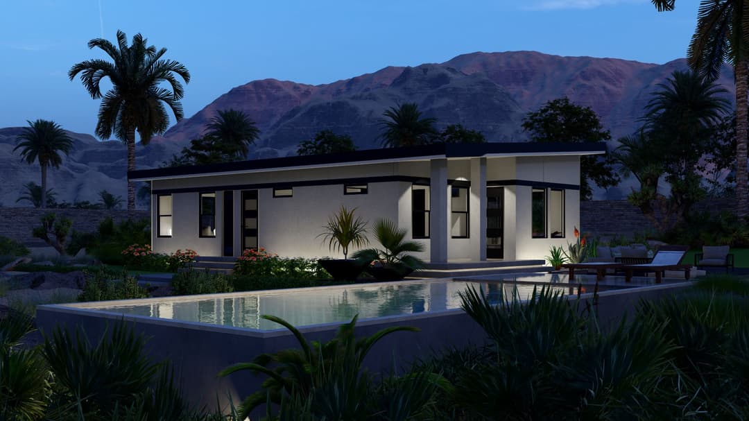 Model 26 exterior home features