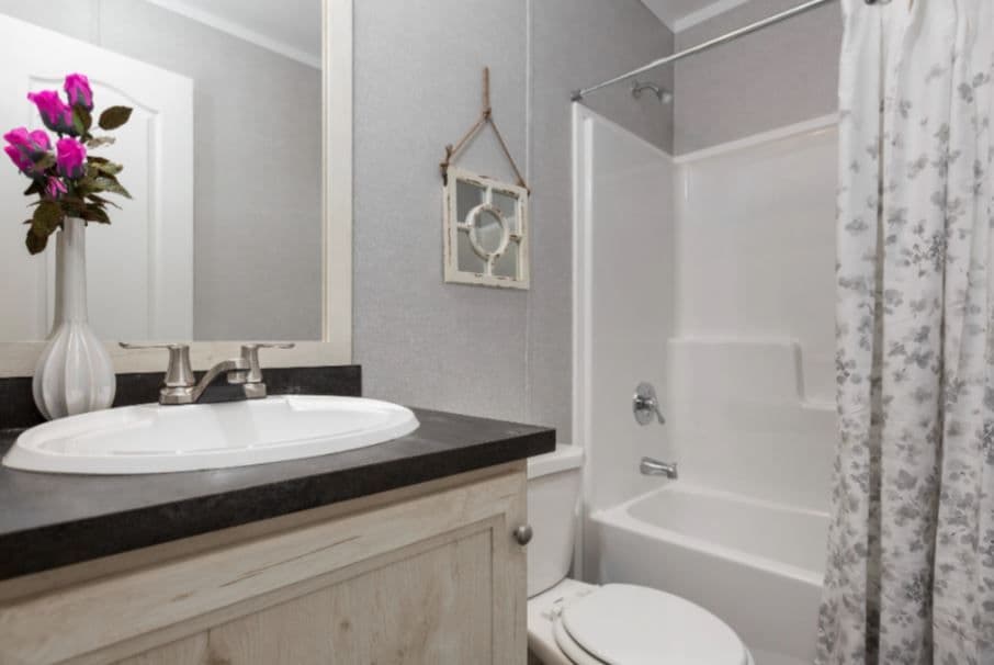 Amber bathroom home features