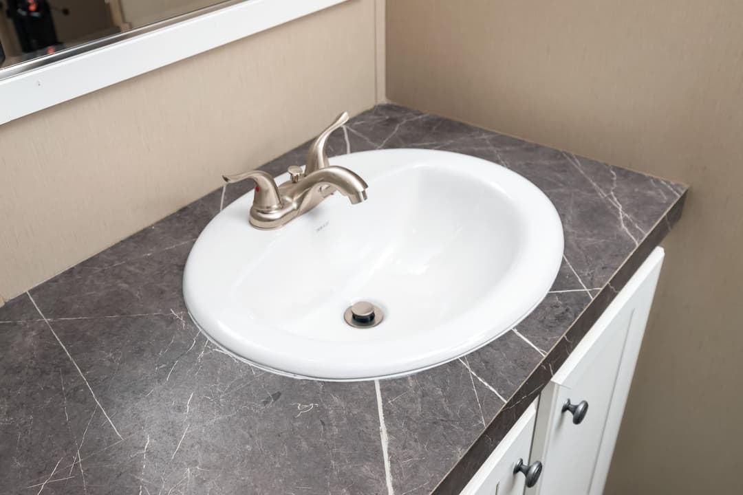 Farmhouse flex bathroom home features