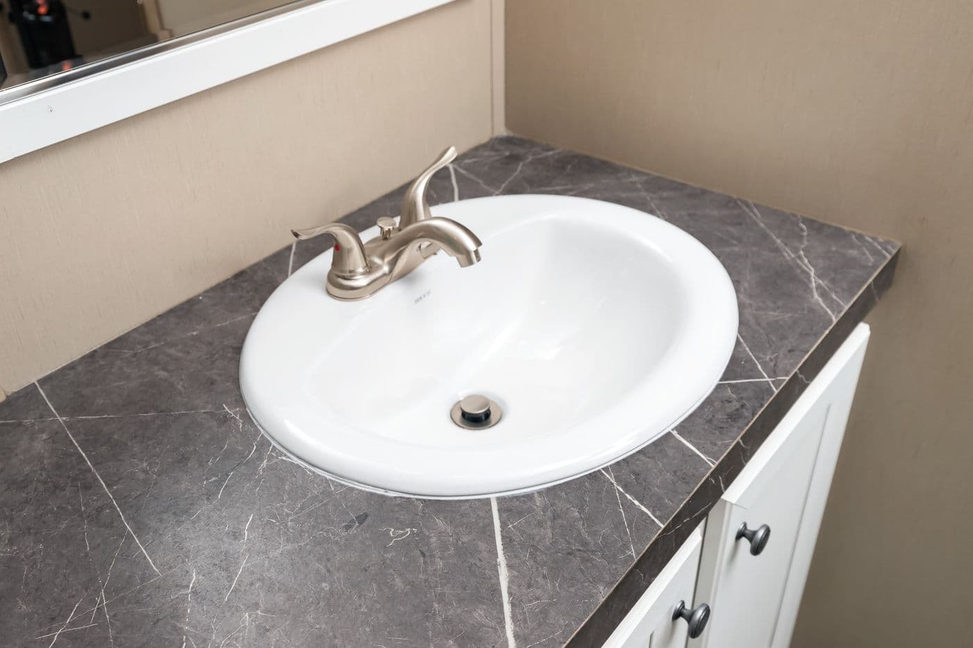 Farmhouse flex bathroom home features