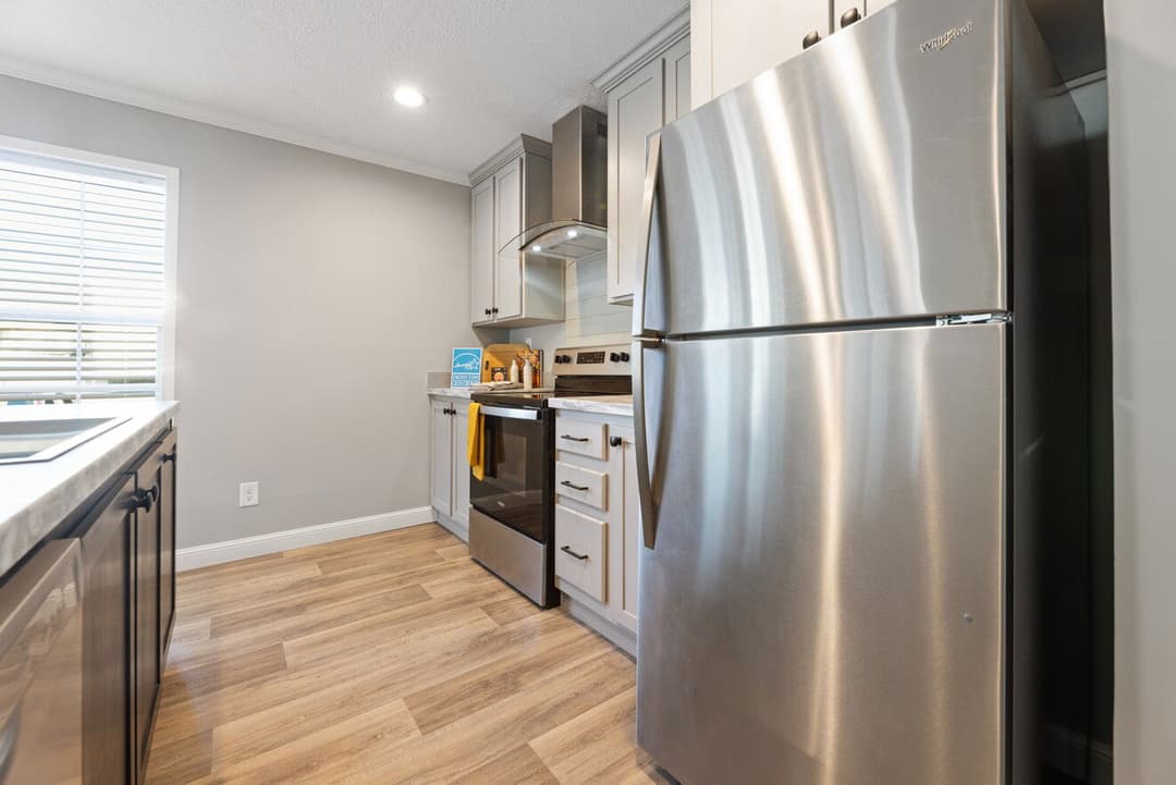 The roanoke duplex interior and kitchen home features