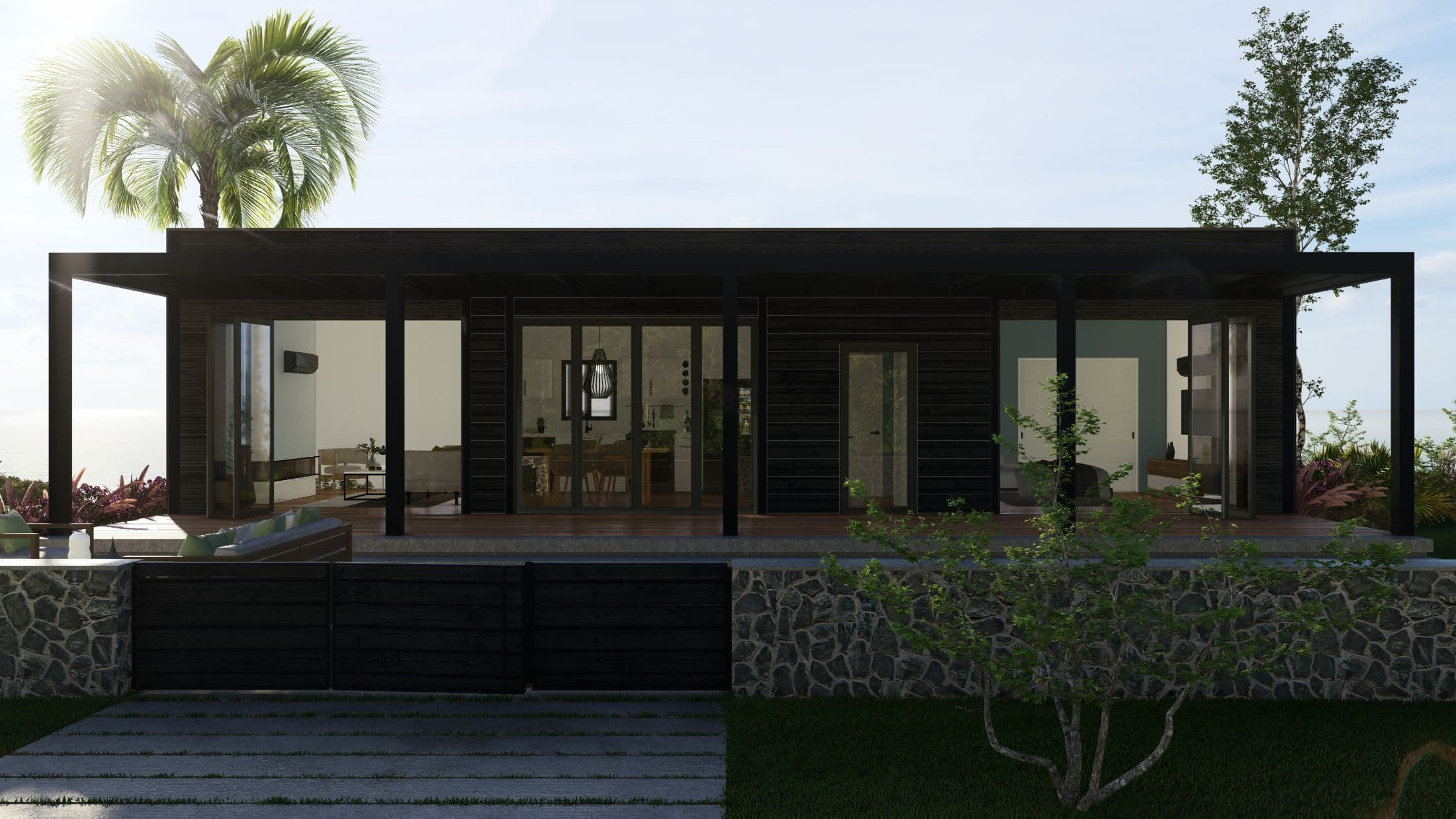 Model 23 exterior home features