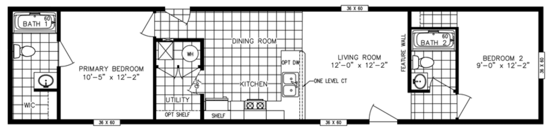 Ruby floor plan home features