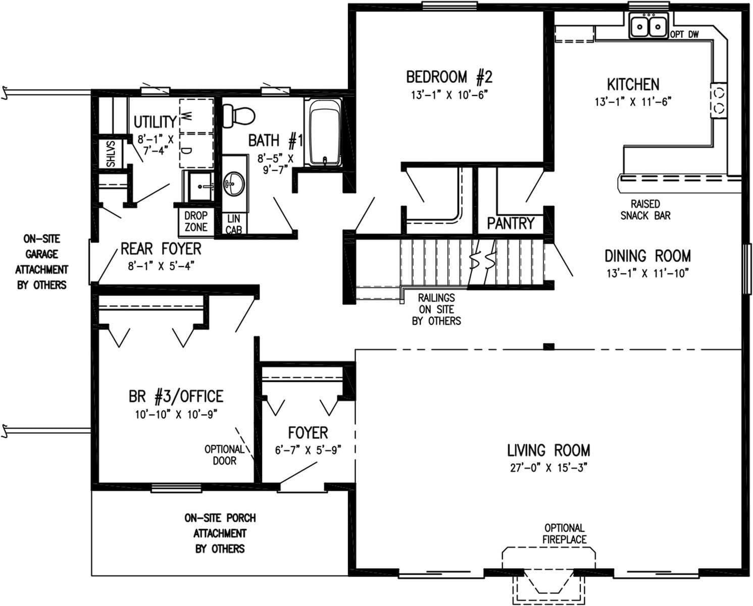 Timber creek floor plan home features