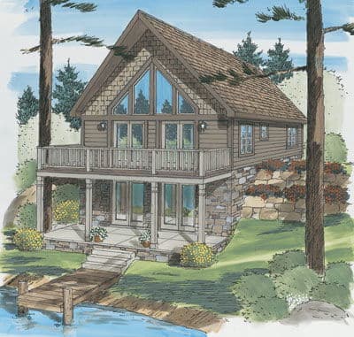 Highspire ii chalet hero, elevation, and exterior home features