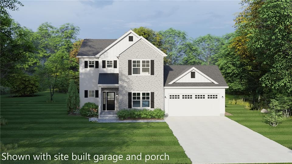 Jayden hero, elevation, and exterior home features