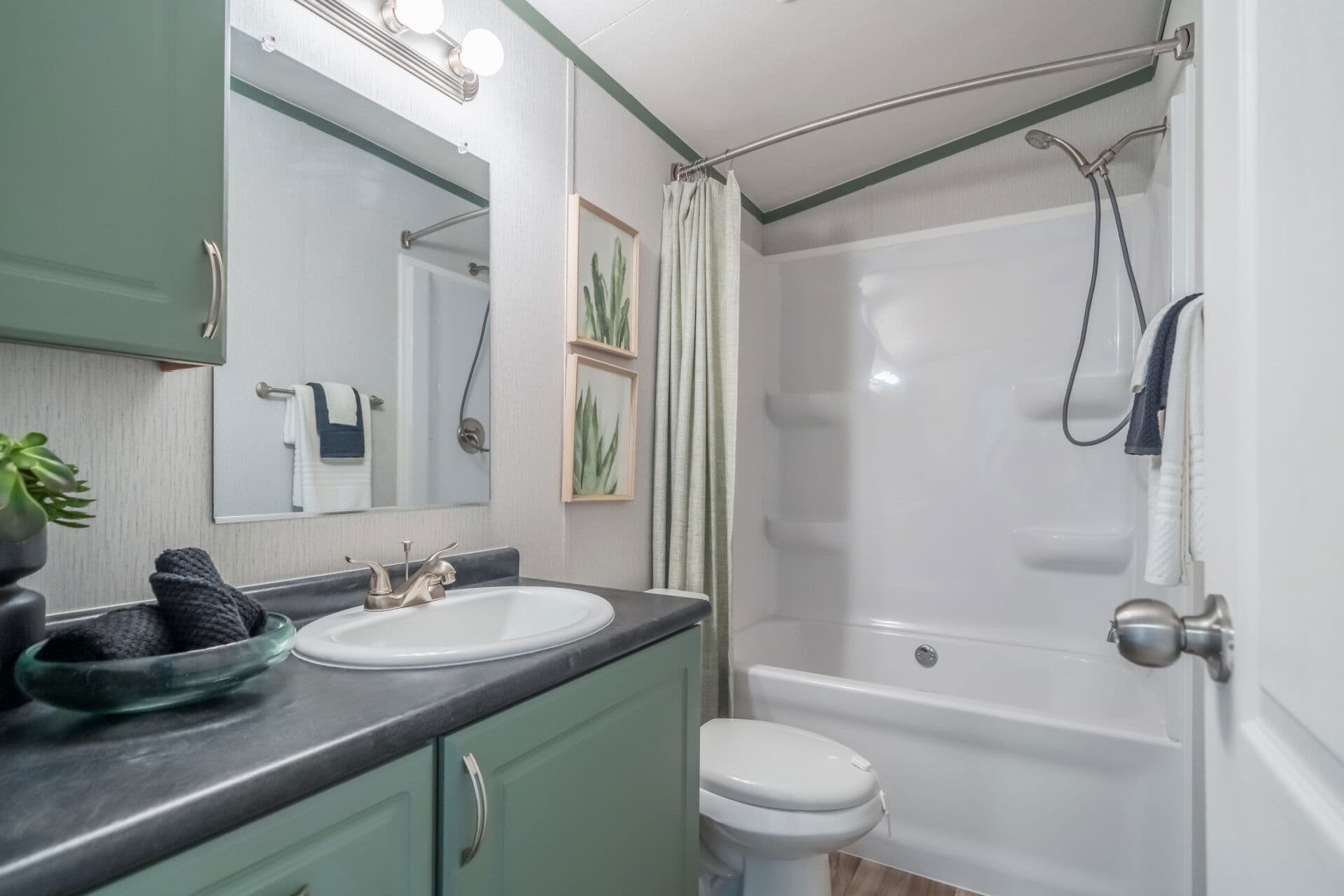 Singlewide s-16×64-32c shed bathroom home features