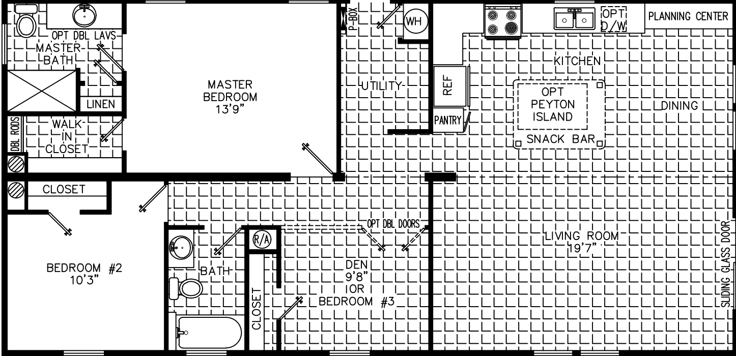 Kim 2848 floor plan home features