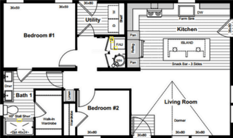 Claudia hud floor plan home features