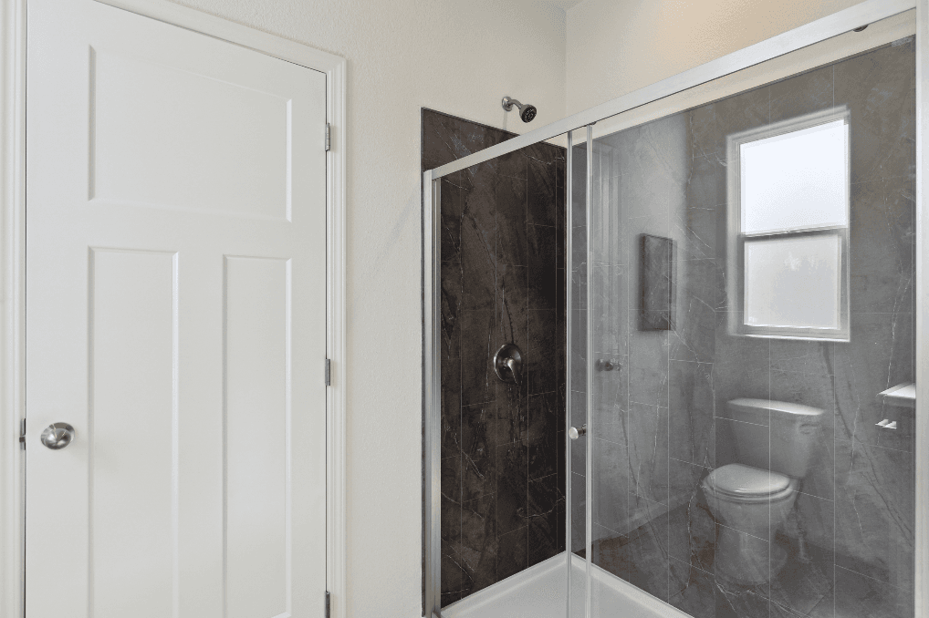 Olive bathroom home features