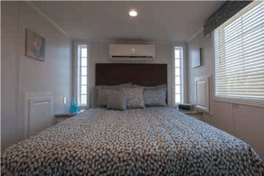 Park models bedroom home features